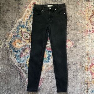 Madewell Black High-Rise Skinny Jeans